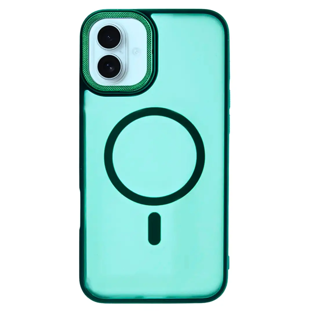 iPhone 16 MagSafe Cam Smoke Twotone Eco Case Dark Green